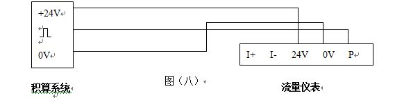 管道蒸汽流量計三線制配線設(shè)計圖